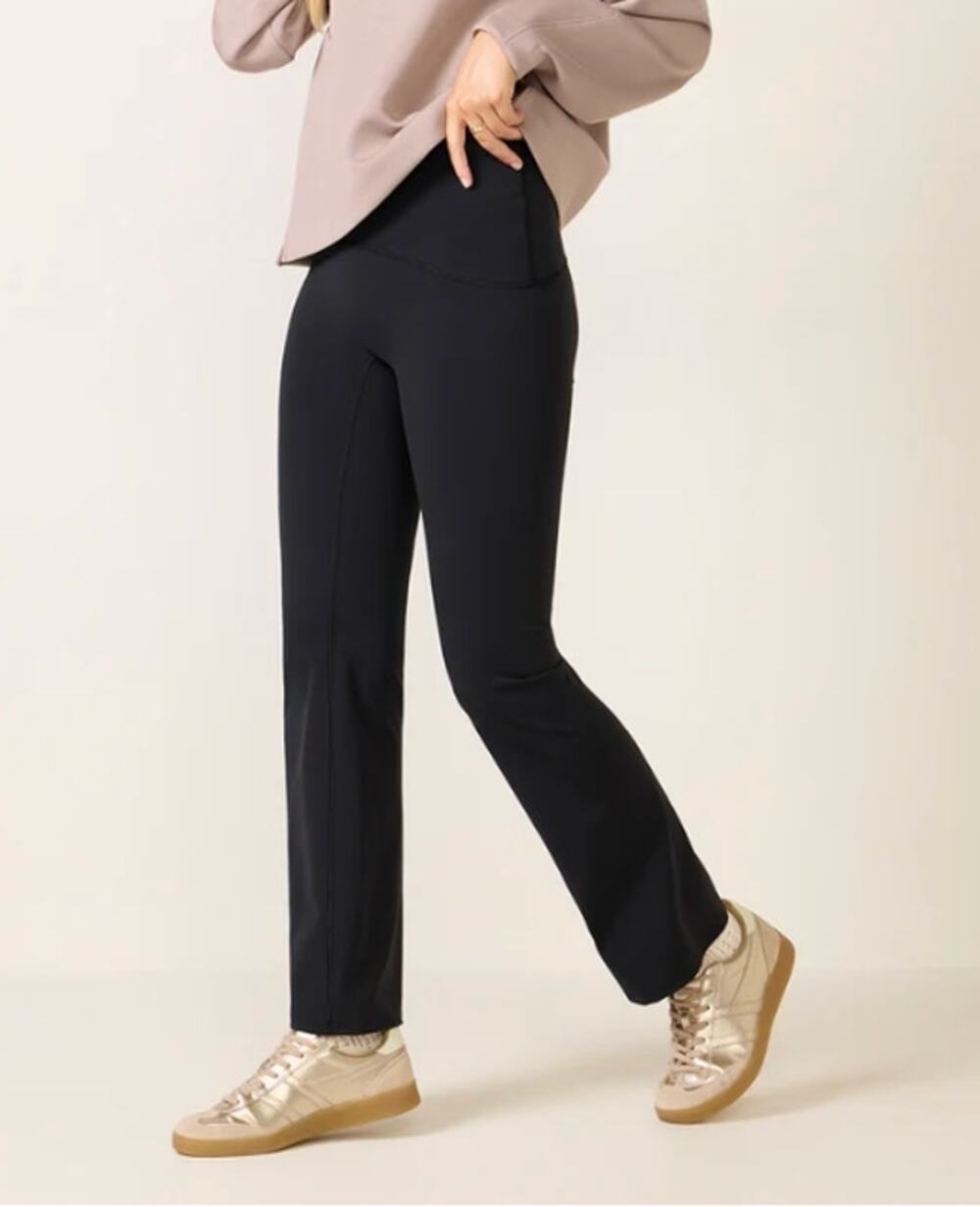 Spanx Booty Boost High Rise Flare Pants Leggings Black Medium